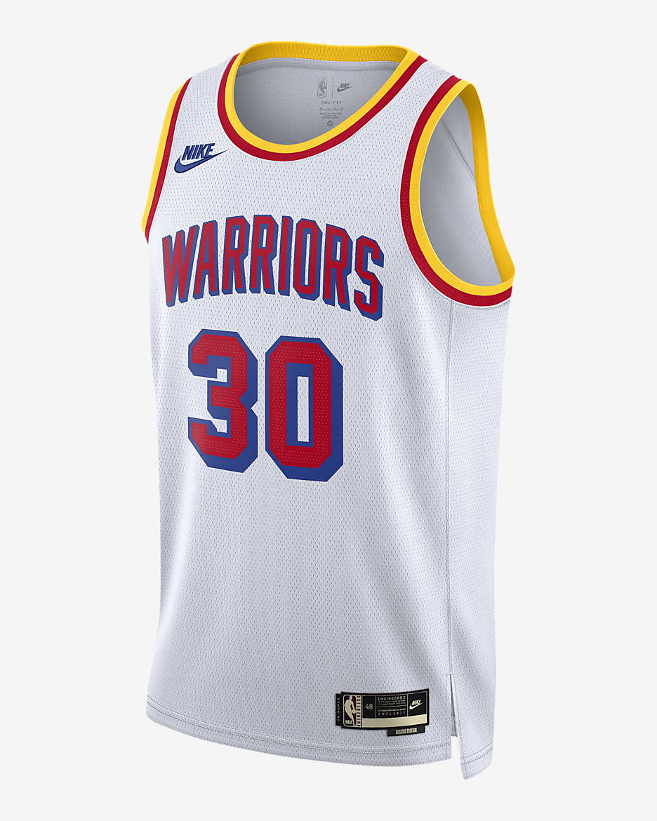 Stephen Curry Golden State Warriors 2024 25 Hardwood Classics Men s Nike Dri FIT NBA Swingman Jersey